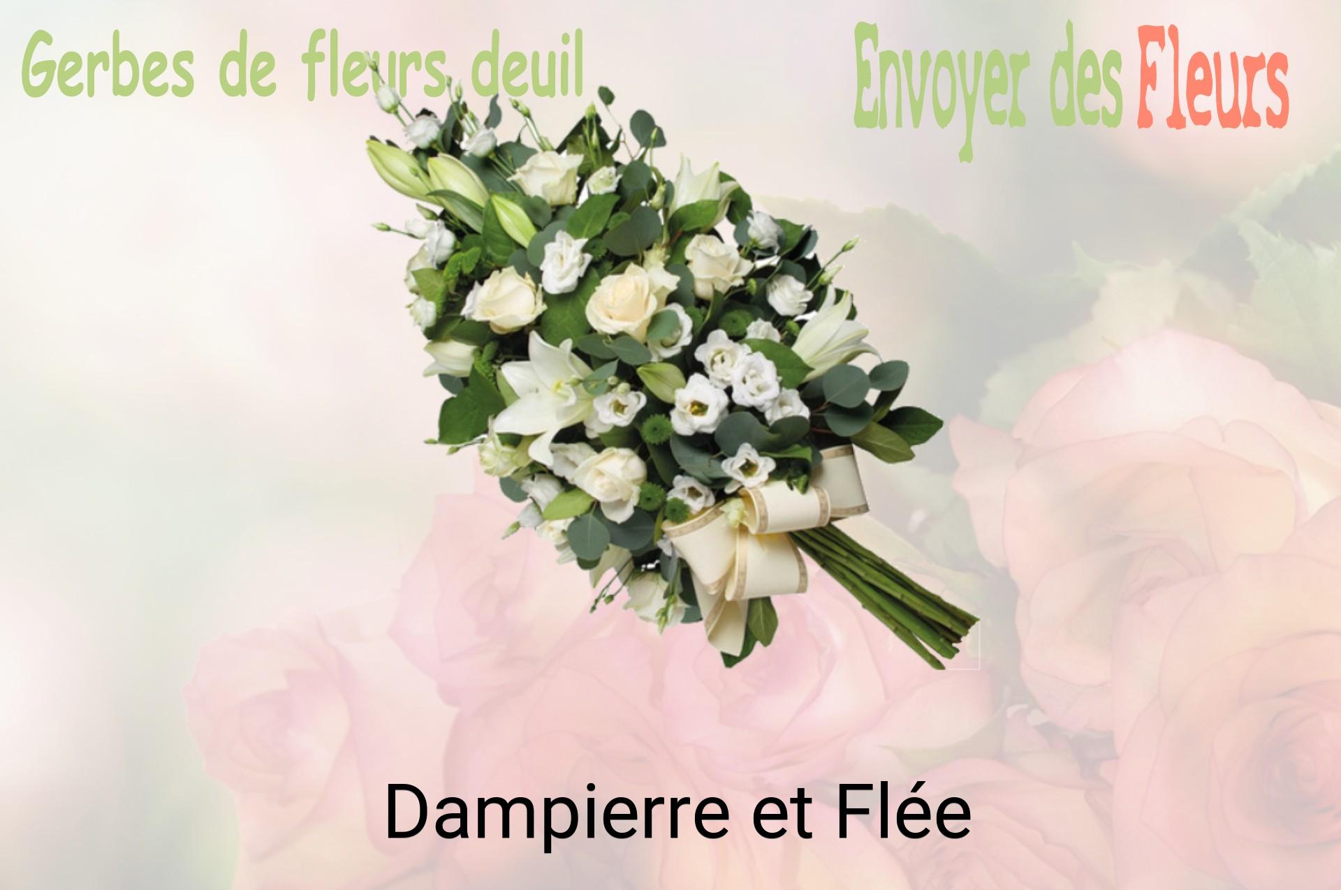 Gerbe de fleurs de deuil livrée à Dampierre-et-Flée
